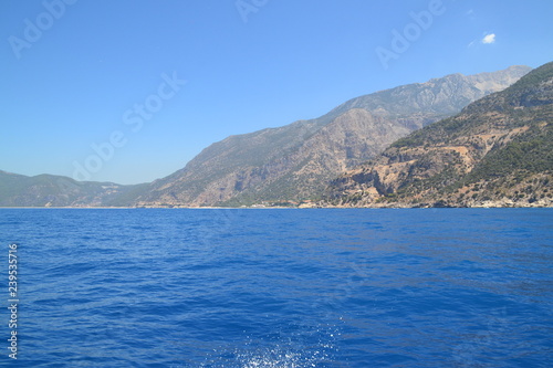 view of the sea and mountains