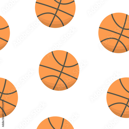 Sport background design. basketball balls vector pattern. © denis08131