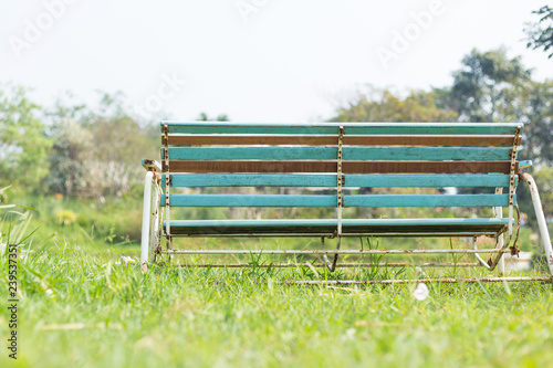Bench in the park.