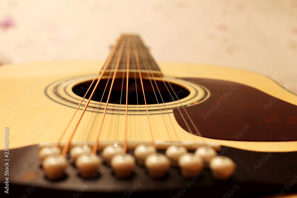 Fototapeta premium Acoustic guitar 6 (12) strings