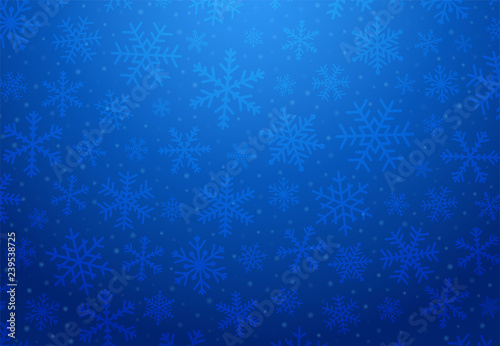 Winter vector background with snowflakes