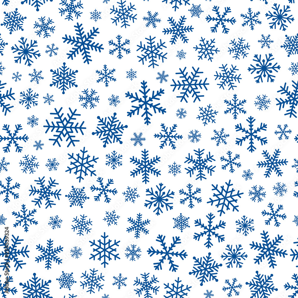 Snowflake seamless pattern. Winter vector background Snowflake seamless pattern. Winter vector background