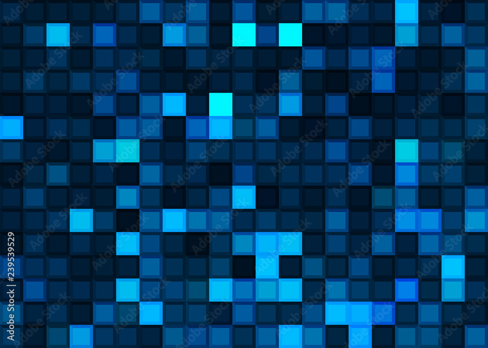 Blue mosaic background