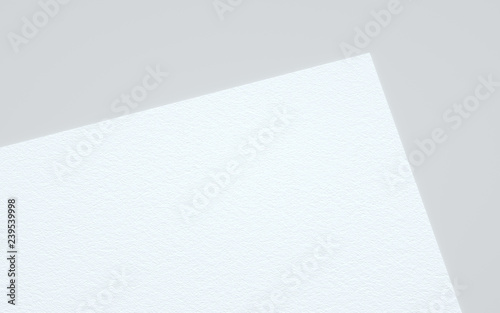 A4 Flyer / Letterhead Mock-Up - Close-Up. 3D Illustration