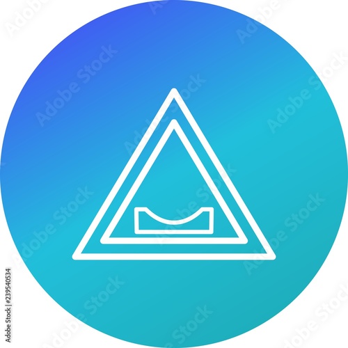 Vector Road dips Icon