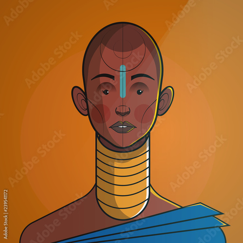 Illustration of priestess