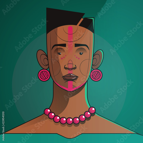 Illustration of woman