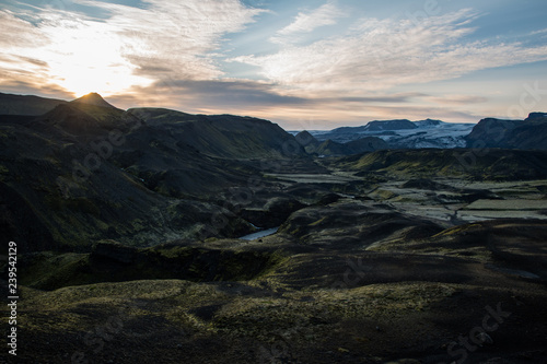 sunrise in iceland