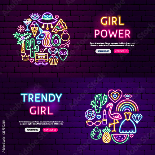 Girl Power Website Banners