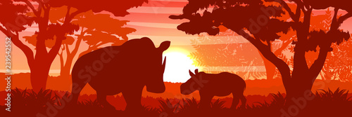 Canvas Print Silhouette