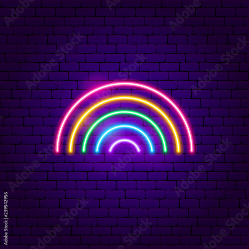 Rainbow Neon Sign