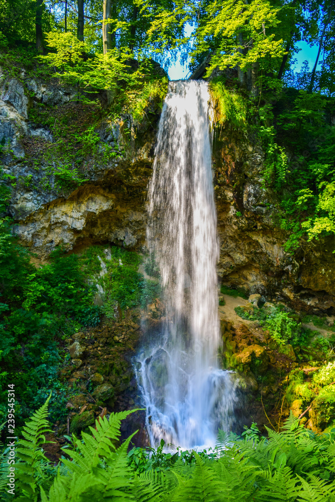 The Szinva waterfall.