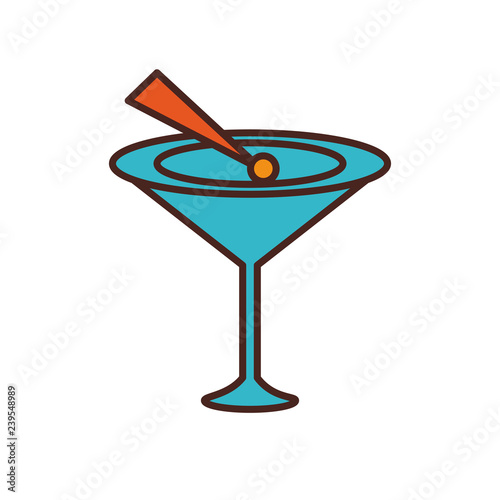 delicious cocktail isolated icon