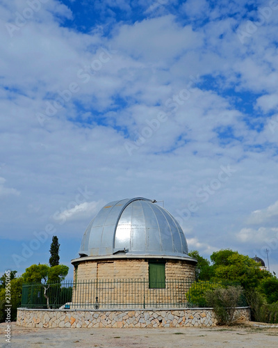 Athens Greece, the national observatory classical building dome