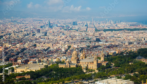 Historical neighbourhoods of Barcelona, view above