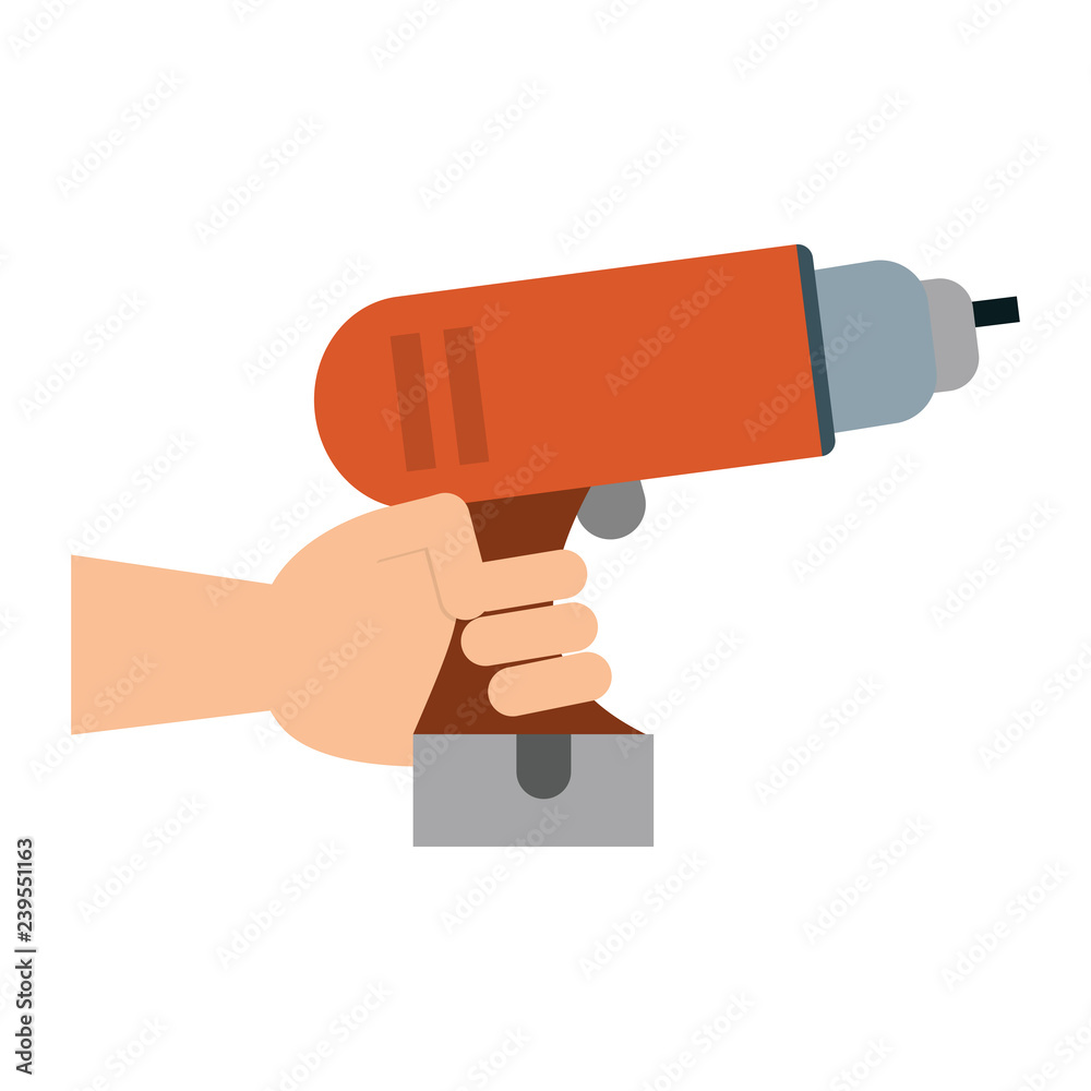 Hand with tool Hand with tool