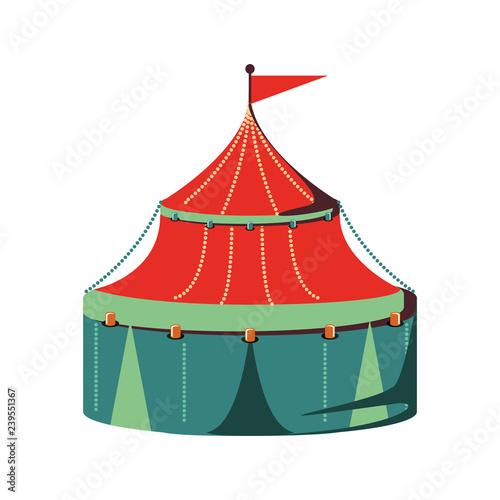 circus tent isolated icon