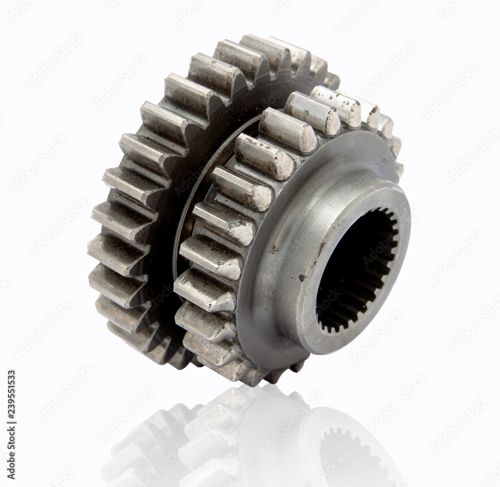 Silver Cog isolated on White Background. File contains with clipping path. Silver Cog isolated on White Background. File contains with clipping path.
