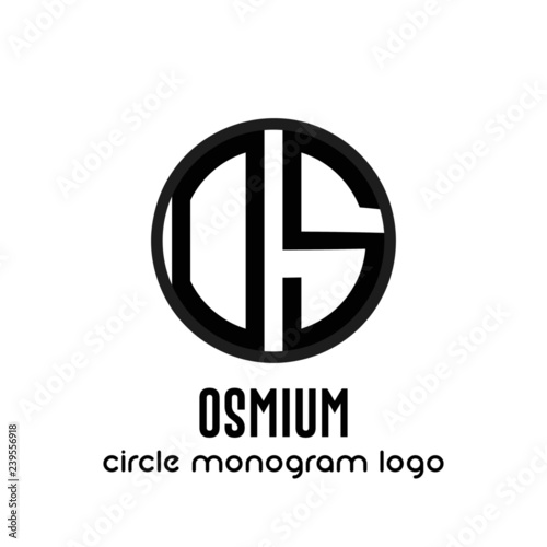 Logo cerchio identità simbolo business emblema logotipo monogramma concetto geometrico azienda nome lettere