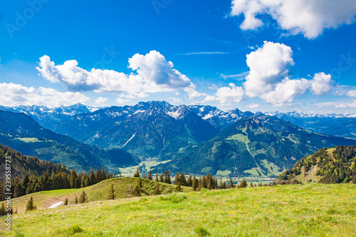 Mountain landscape at Oberjoch in Bavaria