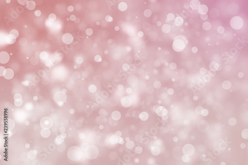 Shiny bokeh blur background. Glowing glitter circle particles holiday.