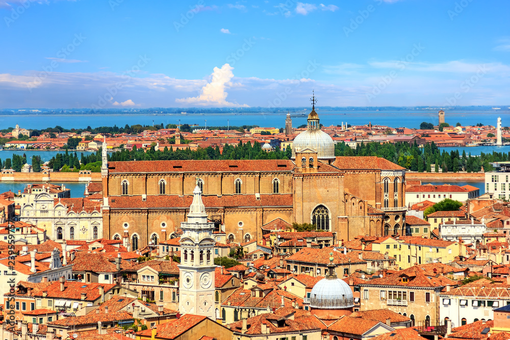 Panorama of Venice from San Marco Campanile, Italy