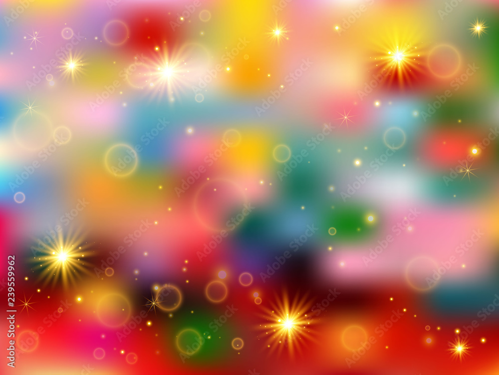 Bright festive Christmas background for your design. Happy New Year 2019.Vector Bright festive Christmas background for your design. Happy New Year 2019.Vector
