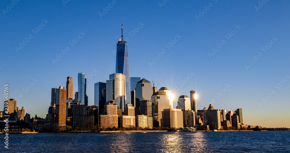 Obraz premium Skyline Downtown Manhattan New York City
