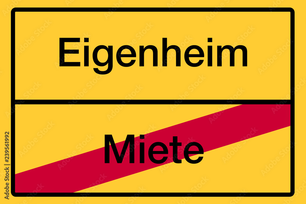 Fototapeta premium Ortsschild mit Beschriftung 
