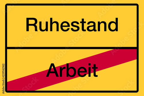 Ortsschild mit Beschriftung 
