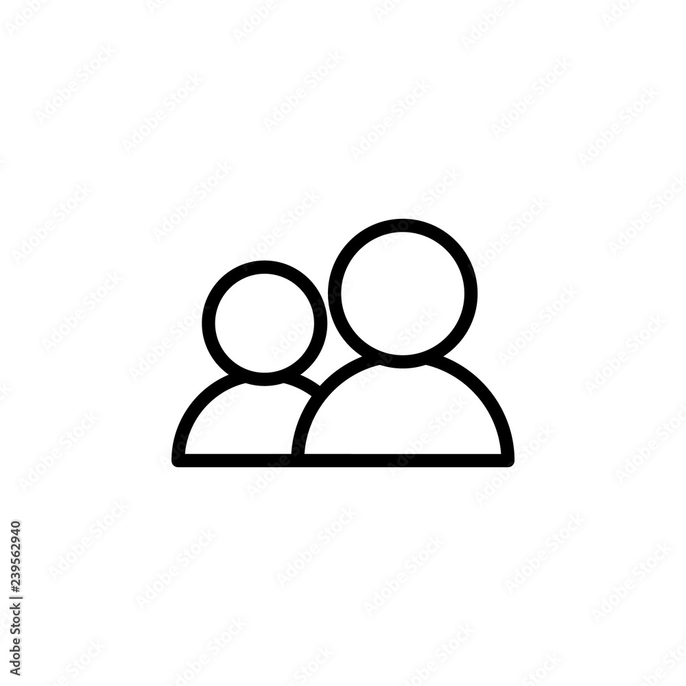 users icon. Can be used for web, logo, mobile app, UI, UX users icon. Can be used for web, logo, mobile app, UI, UX