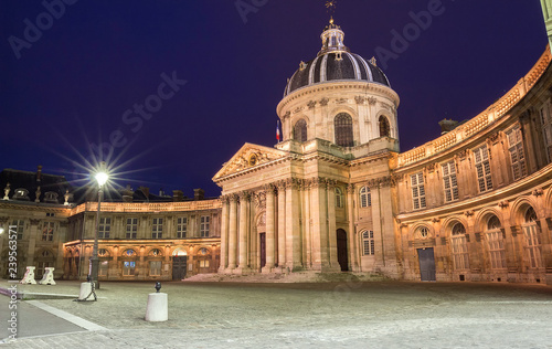 The French Academy at night   Paris  France.