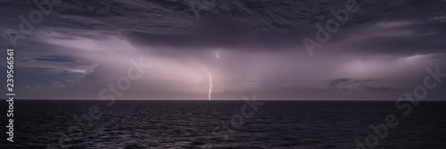 storm over the sea