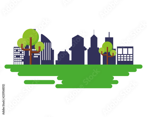 city building urban and tree