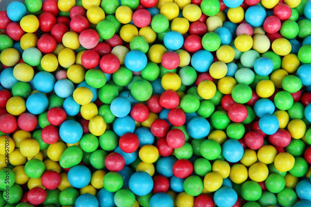 colorful candy with nuts inside. dragee on the market colorful candy with nuts inside. dragee on the market