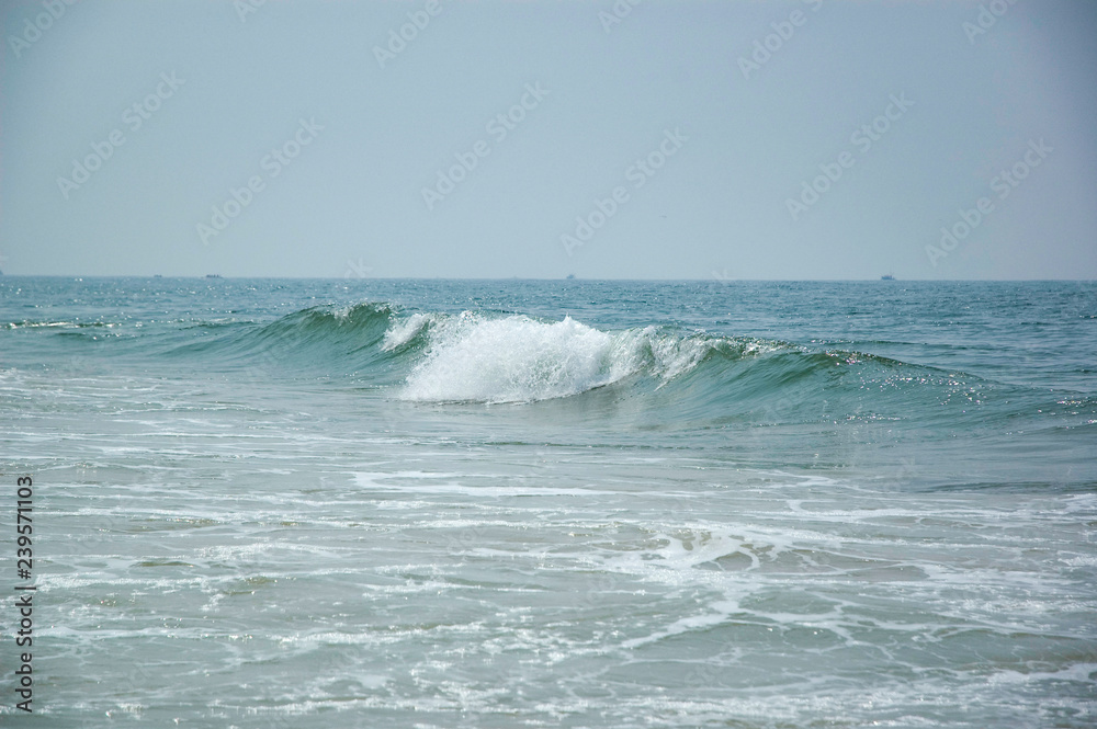 The approaching big wave of the Indian or Atlantic ocean