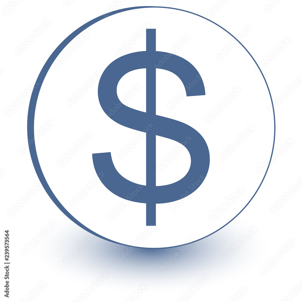 Dollar symbolic icon. Vector - Vector Dollar symbolic icon. Vector - Vector