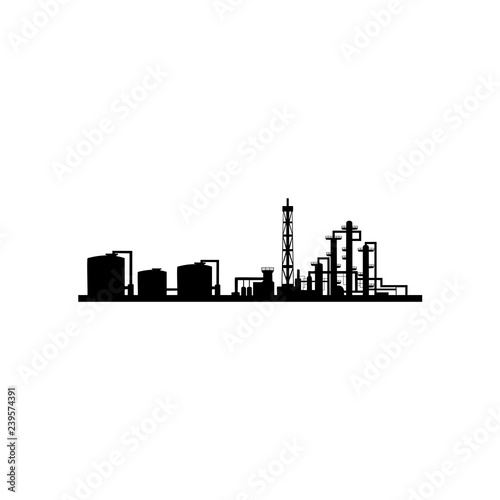 Industrial plant digital design, vector illustration 10 eps graphic