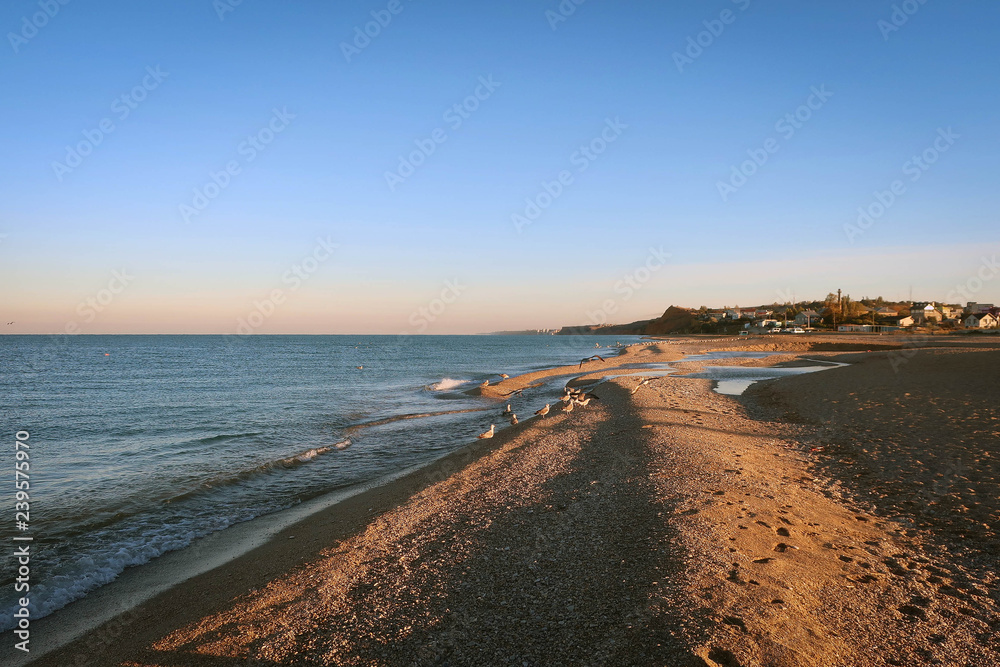 Black Sea coast view near Sevastopol, Crimea, Russia