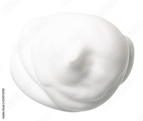 foam mousse for hair on white background isolation photo