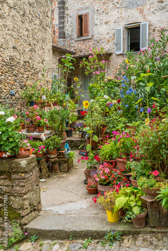 Scenic sight in Anghiari, in the Province of Arezzo, Tuscany, Italy. photo