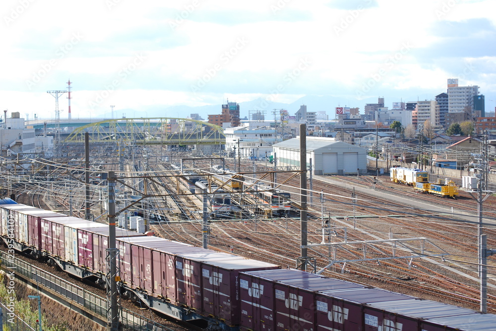 Fototapeta premium 車両基地