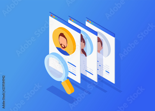 Business hiring and recruiting concept.