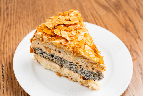 Wallpaper Mural caramel cake with almond Torontodigital.ca