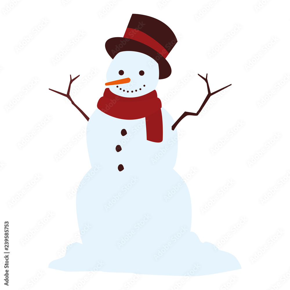 Christmas snowman icon Christmas snowman icon