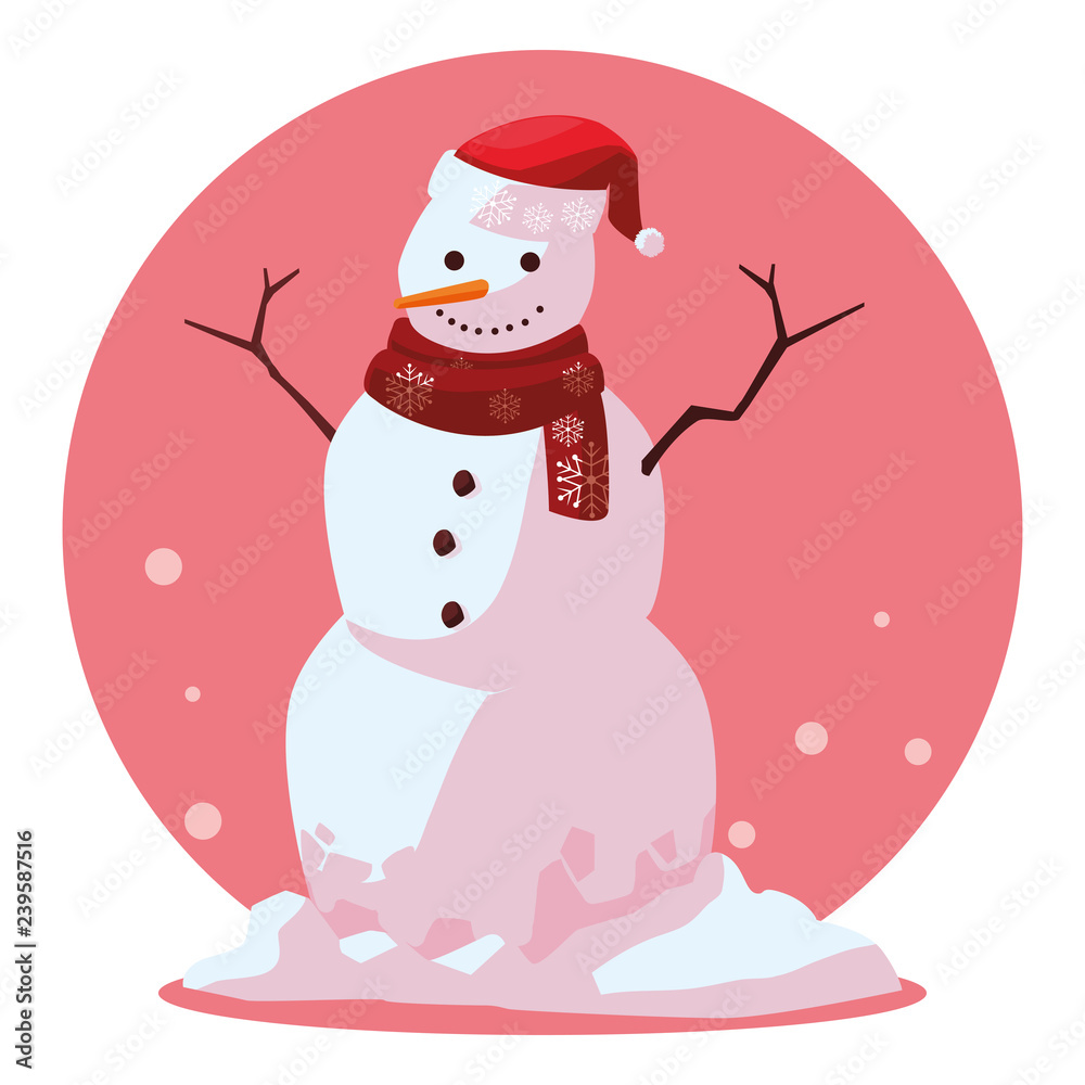 Christmas snowman icon Christmas snowman icon