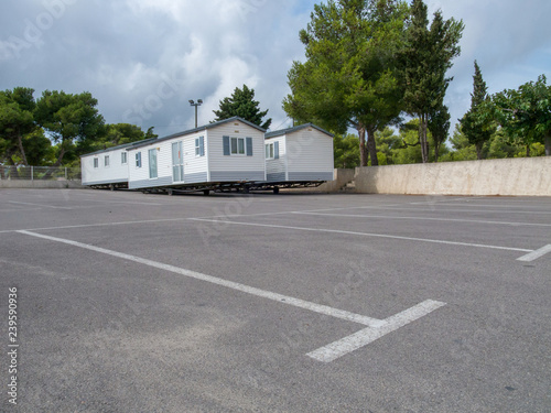 home caravans on parking spot