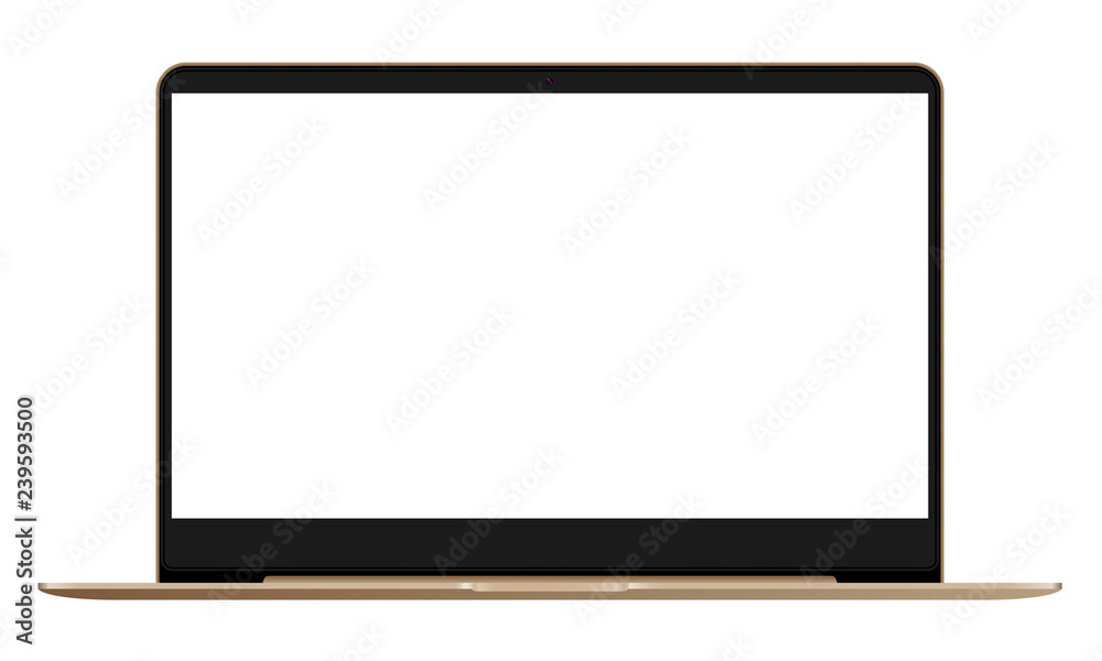 Abstract Laptop Mockup for Landing Page. Portable Notebook PC with White 15 Inch HD LCD Display. Front View Desctop Monitor Template with Space for Advertising. Realistic Isolated Black Illustration. Abstract Laptop Mockup for Landing Page. Portable Notebook PC with White 15 Inch HD LCD Display. Front View Desctop Monitor Template with Space for Advertising. Realistic Isolated Black Illustration.