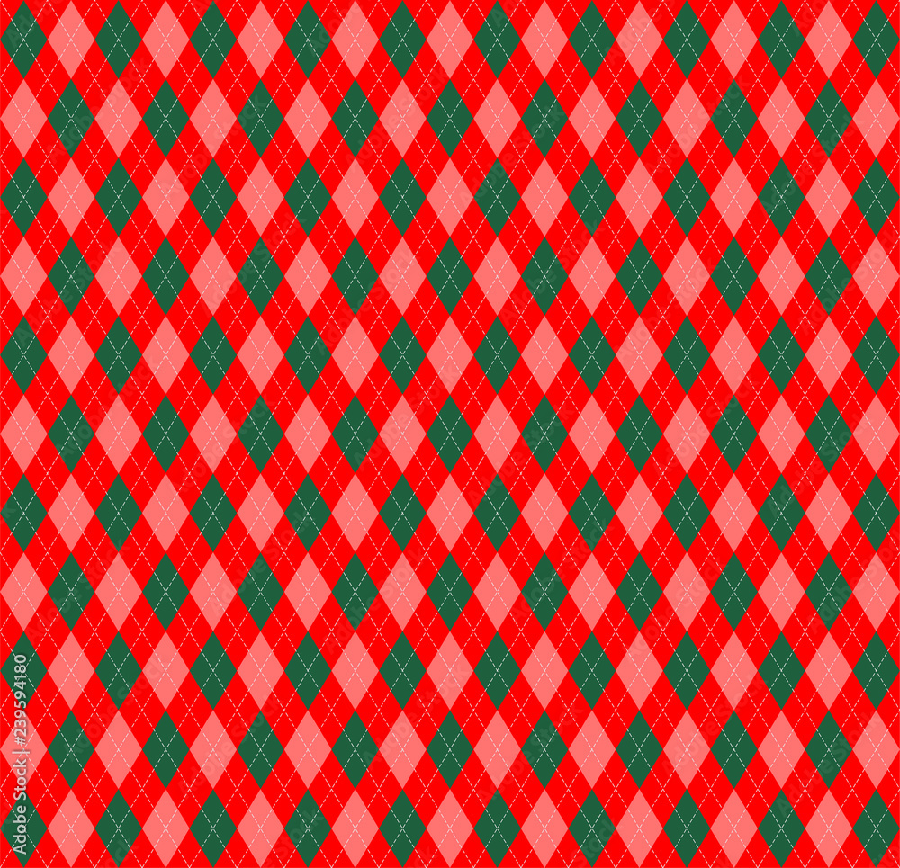 Christmas new year Argyle. Pattern Scottish cage Christmas new year Argyle. Pattern Scottish cage