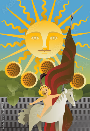 the sun tarot card